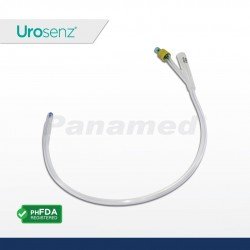 Urosenz Silicone Foley Catheter, 2-Way w/o Stylet (Sold by box of 10s)